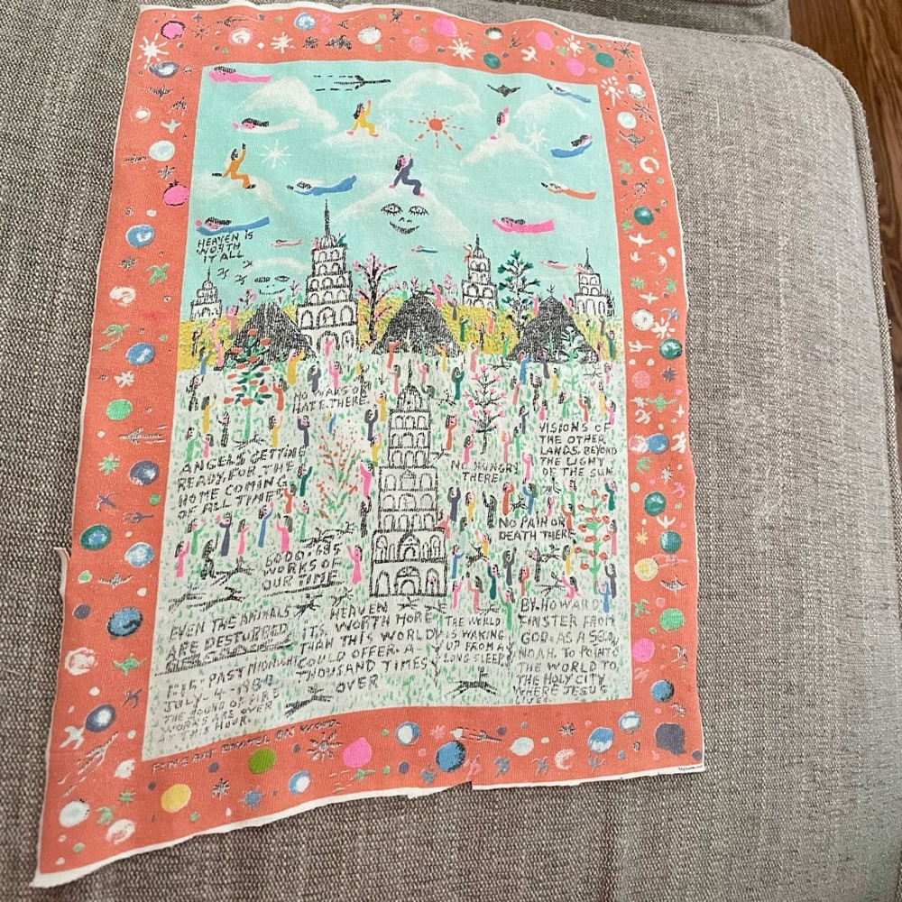 Howard Finster Tee Shirt Cut Out Frame It Art Folk Outsider Art